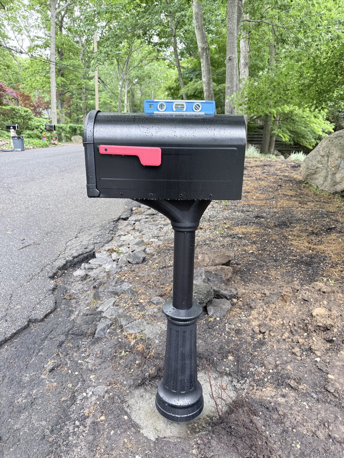Porch and mailbox before installation work